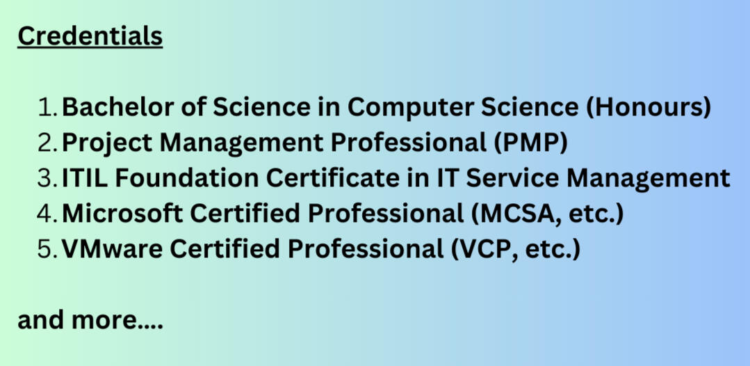 Credentials